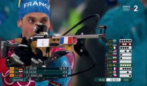 JO 2018 : Biathlon - Relais Hommes. Simon Desthieux débute très mal