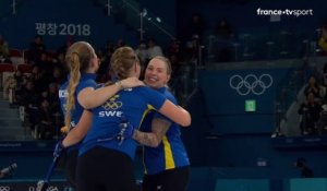 JO 2018 : Curling Femmes. L'émotion des Suédoises, qualifiées pour la finale