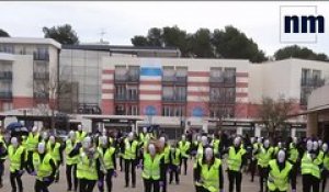 Les salariés de Galderma réalisent un nouveau flash mob