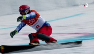 JO 2018 : Snowboard - Slalom Géant Parallèle Hommes. Le Français Sylvain Dufour en Quart