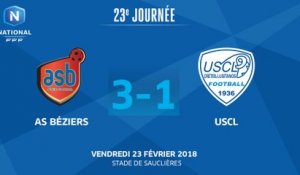 J23 : AS Béziers - US Créteil Lusitanos (3-1), le résumé