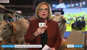 Salon de l'Agriculture : Emmanuel Macron au contact des agriculteurs