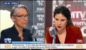 SNCF: "Il ne s'agit pas de passer en force" mais "il y a urgence à agir", estime la ministre des Transports