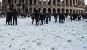 Rome sous la neige