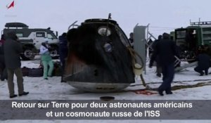 Retour sur Terre pour deux astronautes et un cosmonaute de l'ISS