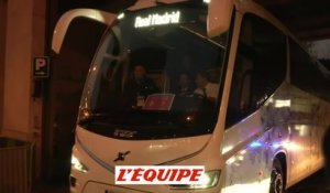 Le départ du bus des Madrilènes - Foot - C1
