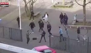 Pays-Bas : des collégiens repoussent un homme armé d'un couteau, la vidéo choc