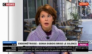 Endométriose: Le témoignage bouleversant de Sonia Dubois dans "Morandini Live" sur CNEWS et Non Stop People