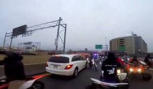 USA : Quads et motos mettent le bordel sur l'autoroute I-93