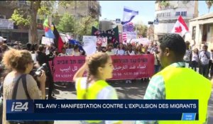 Tel-Aviv : manifestation contre l'expulsion des migrants