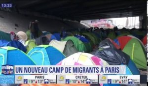Au nord de Paris, riverains et collectifs citoyens aident des migrants installés dans un nouveau camp