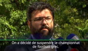 Grèce - Le ministre des Sports annonce la suspension du Championnat