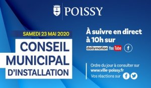 CONSEIL MUNICIPAL D'INSTALLATION - SAMEDI 23 MAI 2020