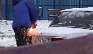 Voiture mal garée ? Pas de problème en Russie