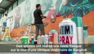 En Thaïlande, le street art à la rescousse des panthères