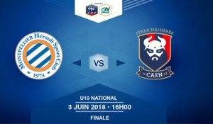 Finale U19 National I MHSC / SM Caen  - Dimanche 3 Juin à 16h00