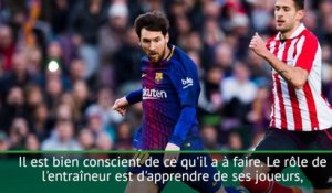 29e j. - Valverde : "Tous apprendre de Messi"