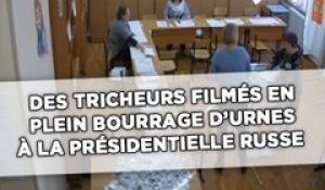 Des tricheurs filmés en plein bourrage d'urnes à la présidentielle russe