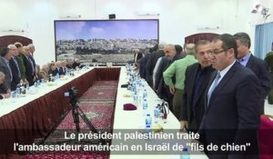 Abbas traite l'ambassadeur US en Israël de "fils de chien"