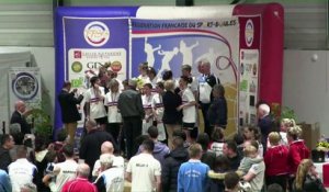 Podiums, finale Elite F Bièvre Isère contre Saint-Vulbas et finale Elite CRO Lyon contre Saint-Vulbas, France Clubs 2018, Balaruc-les-Bains 2018