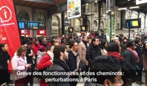 Grève des fonctionnaires et cheminots: perturbations à Paris