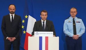 La déclaration de Macron suite à l’attaque terroriste à Carcassonne et à Trèbes.