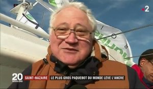 Saint-Nazaire : le plus grand paquebot du monde lève l'ancre