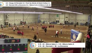 Demi-finales,  cinquième phase, tirs progressif, rapide en simple et rapide en double -18, France Clubs Jeunes, Limoges 2018