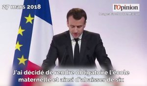 Maternelle: Macron annonce l’instruction obligatoire dès 3 ans