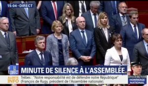 Attaque dans l'Aude: l'Assemblée nationale observe une minute de silence