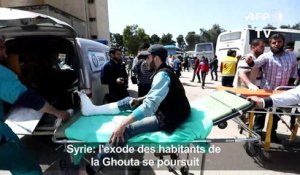 Syrie: des évacués de la Ghouta arrivent dans le nord du pays