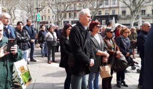 Minute silence Avignon pour les victimes des attentats