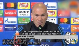 Champions League - Zidane il faut jamais dire jamais
