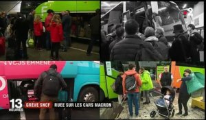 Grève SNCF : la ruée sur les cars Macron