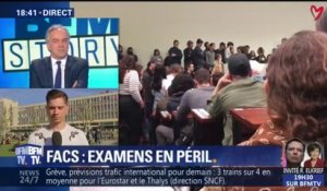 Florian Mazet, responsable UNEF Nanterre: "Les examens ne sont pas annulés, ils sont reportés"