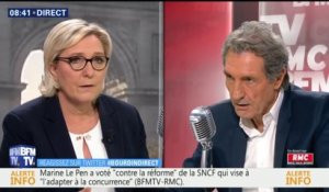 Marine Le Pen dénonce "les ZAD" et "les milices de gauche" dans les universités bloquées