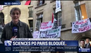 Mouvement étudiant: l'accès principal à Sciences Po Paris bloqué à son tour