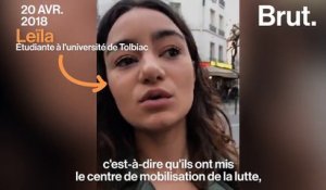 VIDEO -  À Tolbiac, les étudiants évacués ne se découragent pas