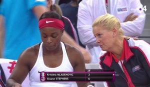 Fed Cup : Stephens balaye Mladenovic dans le premier set