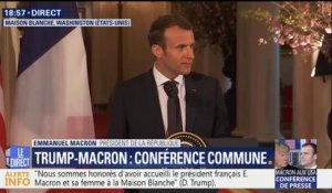 "Nous souhaitons travailler sur un nouvel accord avec l'Iran", déclare Emmanuel Macron