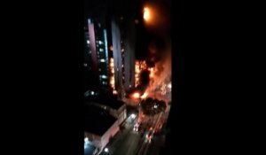 Une tour de 22 étages s'effondre à Sao Paulo suite à un incendie