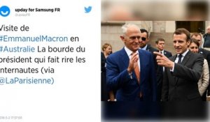 Un journal australien dépeint Emmanuel Macron en Pépé le putois après sa gaffe sur la femme du Premier ministre.