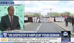 "Fête à Macron" : "L'objectif des contrôles sera d'interpeller les personnes venant en étant porteurs d'objets pouvant s'assimiler à des armes", annonce le préfet de police