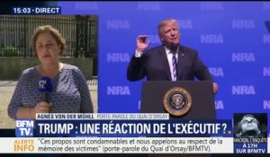 Propos sur le 13-Novembre: "Si Donald Trump présente des excuses, ce sera bien reçu", affirme le Quai d’Orsay