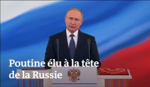 Vladimir Poutine réélu à la tête de la Russie