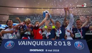 Coupe de France / Les Herbiers - PSG : la remise de trophée