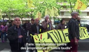 Paris: manifestation contre des "hôtels taudis"