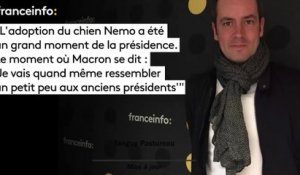 Tanguy Pastureau :"L’adoption du chien Nemo a été  un grand moment de la présidence. Le moment où Macron se dit : ‘Je vais quand même ressembler  un petit peu aux anciens présidents’"