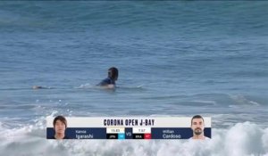 Adrénaline - Surf : Les meilleurs moments de la série de K. Igarashi et W. Cardoso (Corona Open J-Bay, round 3)