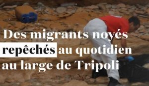 Des dizaines de corps de migrants noyés au large de Tripoli repêché au quotidien